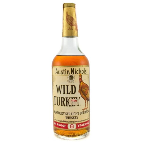 Wild Turkey 8 Years Old 1970's Era Excellent Tax Strip